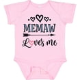 thumbnail image 3 of Inktastic Memaw Grandma Loves Me Girls Baby Bodysuit, 3 of 5