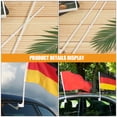 thumbnail image 3 of WEUVEB 20 Pcs Mât de Drapeau de Voiture Compact Blanc en Plastique avec Angle Réglable et Clip pour Usage Extérieur, 3 of 8