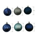 thumbnail image 3 of Holiday Time 24-Count Shatterproof Ornaments-Blue/Teal/Silver, 3 of 5
