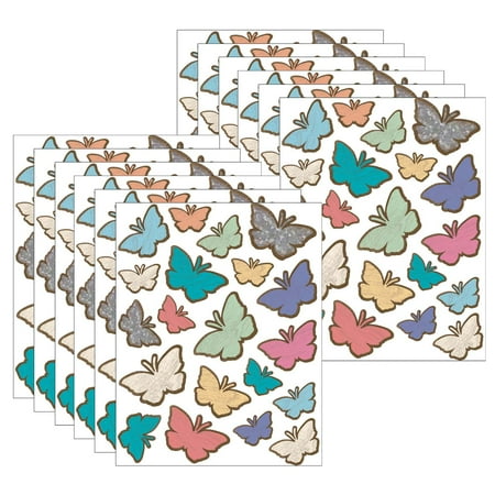 UPC: 0194629109487 | Teacher Created Resources Home Sweet Classroom Butterflies Stickers 120 Per Pack 12 Packs
