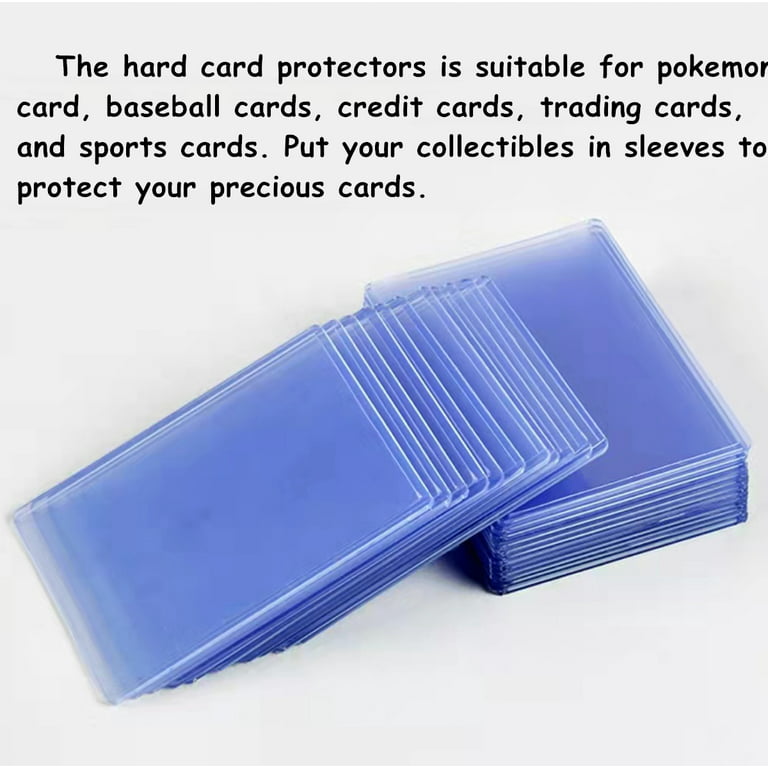 2CFUN Hard Card Sleeves PVC Trading Card Holder Clear Protective Sleeves  Holder for Baseball Card, Sports Cards, Trading Card, Game Card 3 x 4 Inch  (36 PCS) 