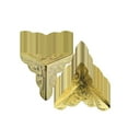 thumbnail image 2 of 100 Pcs Baseboard Corner Protectors,Skiffers Baseboard Corner Protectors Brass,Corner Protectors For Furniture,Vintage Guards Desk Edge Box Corner Cover ors Antique 25mm（Gold）, 2 of 5