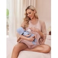 thumbnail image 3 of Ekouaer Maternity Sleepwear Nursing Sleeveless Tops for Breastfeeding Soft Cotton Pajamas Women Pregnancy Delivery Pjs, 3 of 6