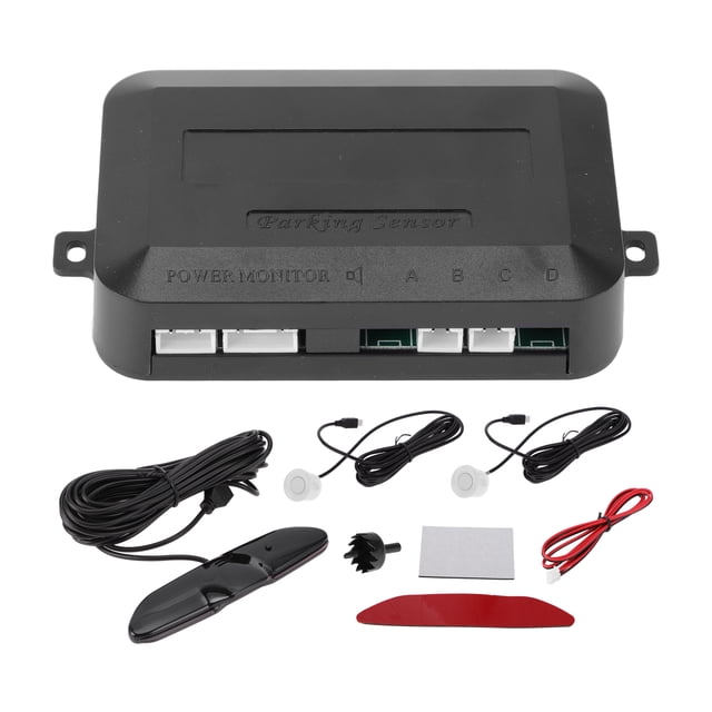 Sistema de radar de reversa universal Unique Bargains, sensores de estacionamiento de reversa, detección de distancia, 2 sensores de estacionamiento, alarma y recordatorio.