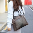thumbnail image 6 of MKF Collection Fiona Crocodile Women Tote Bag, Handbag Purse by Mia K - Black, 6 of 9