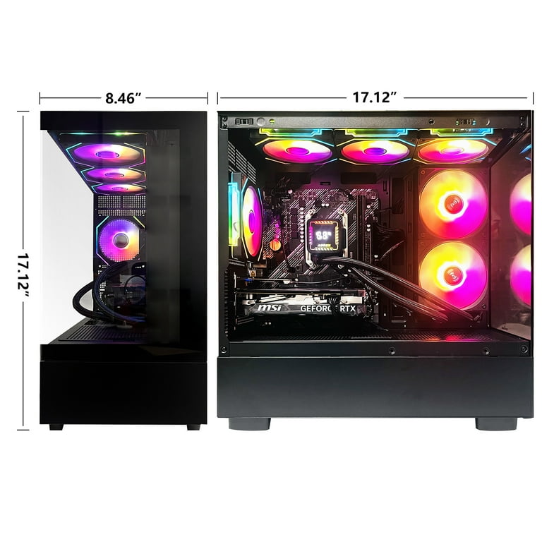 ICEWOLF Gaming PC AMD Ryzen 7 5700X 8 Core 3.4GHz,Geforce RTX 4060