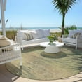 thumbnail image 6 of Addison Rugs Chantille Indoor/Outdoor Transitional Lines Aloe Washable Round Rug, 8' x 8', 6 of 6