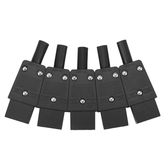 5PCS IEC 320 C13 Adaptateur Femelle Connecteur Réinscriptible de Cordon d'Alimentation à 3 Broches