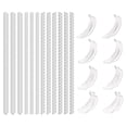 thumbnail image 2 of Visland 2 Set Ring Size Adjuster with Inner Spacer Clear Painless Flexible Reusable Universal Jewelry Fit Loose Finger Ring Spiral Reducer Spring Cord Kit, 2 of 7