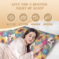 thumbnail image 6 of Honeii colorful Skull sunflower Print Long Body Pillowcase 20x54 in,Body Pillow Cover with Zipper,Large Body Pillowcase,Soft Bed Decorative, 6 of 7