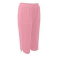 thumbnail image 5 of Lixiuxyad Baggy Wide Leg Pants Women Fashion Solid Comfortable Casual Mid Waist Sport Pants Pink, 5 of 6
