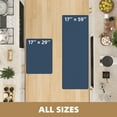 thumbnail image 2 of OEAKAY Kitchen Rug, Cushioned Anti Fatigue Kitchen Mat Set 2 Pieces, 17.5"x30"+17.5"x60", Navy Blue, 2 of 8