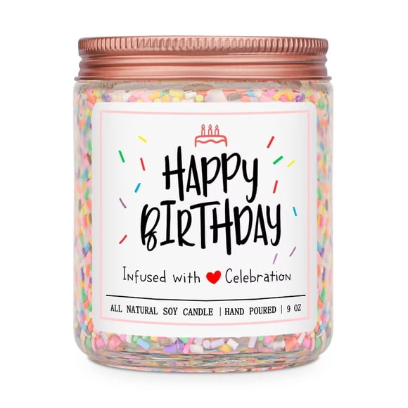 Vela de aromaterapia Homsolver Happy Birthday Vanilla Cream