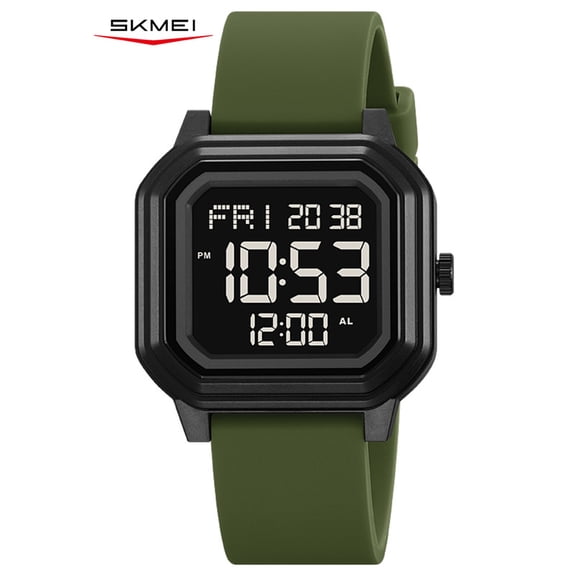 SKMEI Digital Watch for Men and Women with Stopwatch, Alarm, Countdown Timer and EL Backlight, Lightweight Style for Sport and Daily Wear