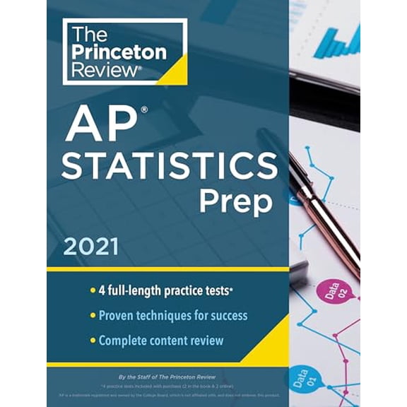 Pre-Owned Princeton Review AP Statistics Prep, 2021: 4 Practice Tests + Complete Content Review + Strategies & Techniques (Paperback) 0525569650 9780525569657