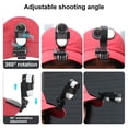 thumbnail image 5 of Baseball Hat Clip for Insta360 Go 3/3S, Vertical & Horizontal Adjustable Baseball Cap Backpack Mount Bracket Fixing Bracket for Insta 360 Go 3S Accessories, 5 of 9