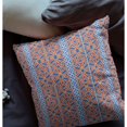 thumbnail image 3 of 20" Loyalty and Love Broadcloth Blown and Closed Pillow in Blue Red Fabric, 3 of 4
