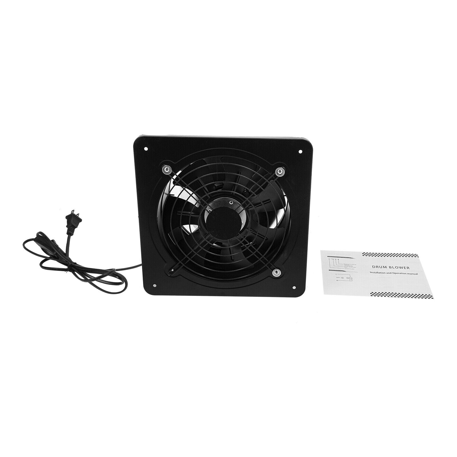 Portable Exhaust Fan 10 Inch Wall Mounted Ventilation Fan Kitchen Exhaust Fan