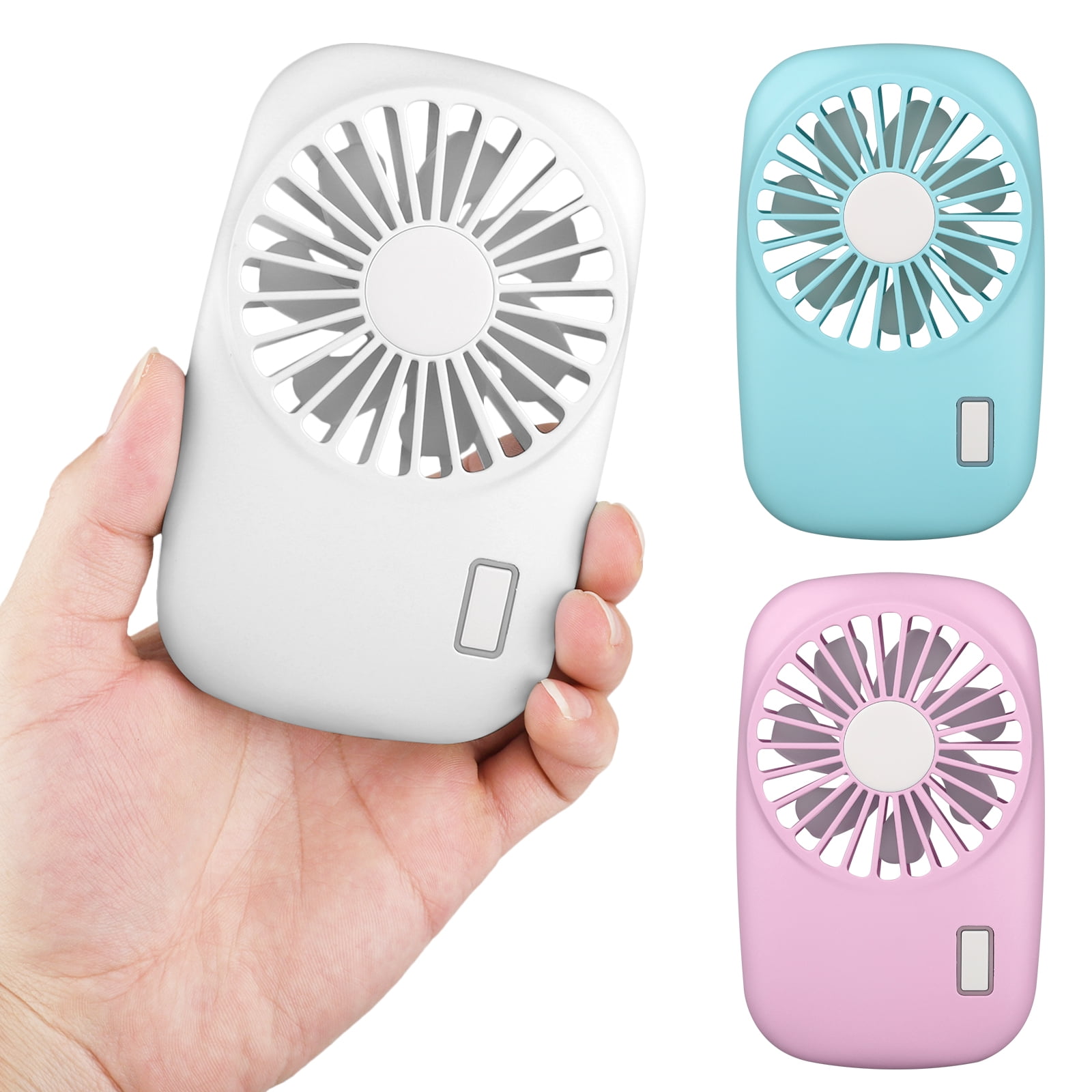 Office Amusement Park Summer Travel White Hiking Running and other Outdoor Activities Cellet 2-In-1 Portable Handheld Mini Fans Two Speed Air Cooling USB Rechargeable Lightweight Ideal for Home