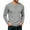 Gray, variant on Men's Waffle Knit Henley Shirt Long Sleeve Casual Button Placket Top with Raglan Sleeves Ribbed Cuffs Solid Color Loose Fit Lightweight Breathable Thermal Base Layer Fall Winter Wear Basic Navy L