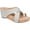 Stone, variant on Journee Womens Rayna Wedge Heel Slip On Sandals