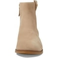 thumbnail image 2 of Cole Haan Leigh Dark Latte Suede Stacked Heel Almond Toe Fashion Ankle Booties (Dark Latte Suede, 11), 2 of 5