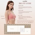thumbnail image 7 of Coobie Seamless V-Neck Lace Trim Bra 9042, Everyday Bra for Women,Pink Ginger,One Size, 7 of 7