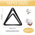 thumbnail image 2 of Epakh 100 Pcs Place Card Holder for Table Card Holders for Wedding Triangle Shape Table Number Picture Clips Stand for Centerpiece Anniversary Party(Black), 2 of 14