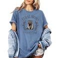 thumbnail image 3 of Feral Moms Social Club Shirt for Women Funny Raccoon Mom Tee Blue Jean Shirt Adult X-Large, 3 of 4