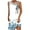 Blue, variant on AOOCHASLIY Ladies Dresses Women's Trendy Casual Comfortable V Neck Solid Color Sleeveless Slim Fit Dress