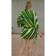 thumbnail image 2 of LA LEELA Women's Beach Bikini Cardigan Swimsuit Kimono L-XL Green, Leaves, 2 of 5