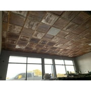 Corrugated Metal Ceiling Tile - Rusted (2'x2') - One Tile