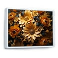 thumbnail image 2 of Designart "Gilded Sunflower Elegance" Sunflowers Floater Framed Wall Decor, 2 of 5