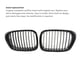 thumbnail image 2 of Rejillas Negras Para Coche, 2 Uds., Rejilla De Riñón Negra Brillante, Repuesto De Rejilla De Parachoques Delantero Para Bmw 5 Series E39 36220 Serendint VI005910-00, 2 of 7