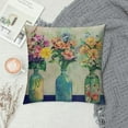 thumbnail image 2 of Nawypu  Throw Pillow Covers Spring Flower with Vase Home Sweet Home&nbsp;Pillow Case Color Floral Print Cushion Cover Lumbar Decor Home Sofa Couch(Three Flower), 2 of 5