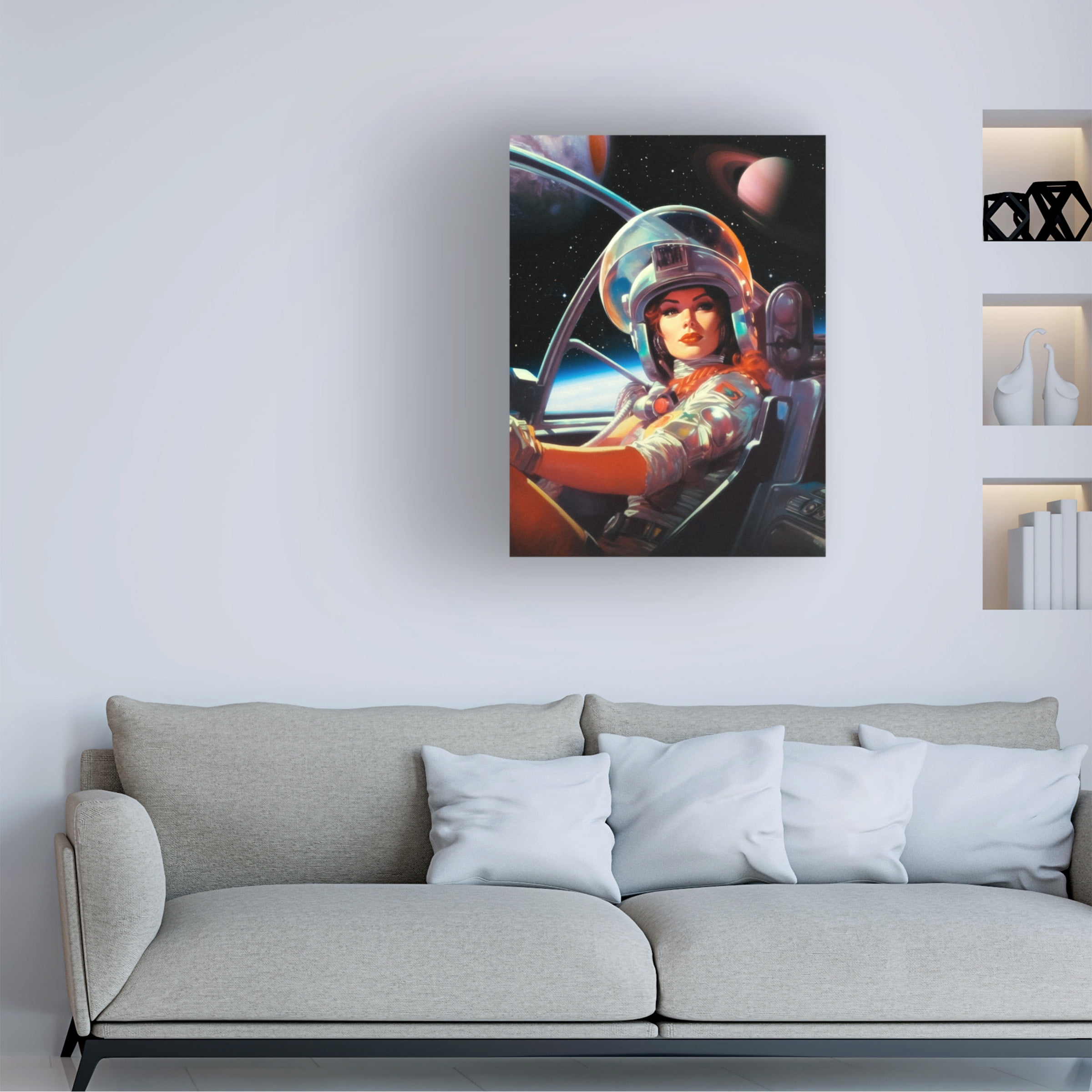 Taudalpoi 'Next Stop Mars' Canvas Art