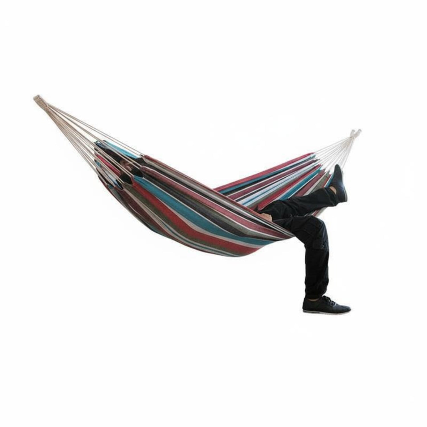 Canvas Camping Hammock Double Widened Single Hammock Chair Without Stand for Outdoor Enthusiasts(Without Stand)