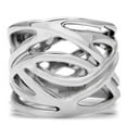 thumbnail image 3 of High polished (no plating) Stainless Steel Ring with No Stone for Women Minimalist Theme No Stone Stone Color Style TK144 Size 6, 3 of 5