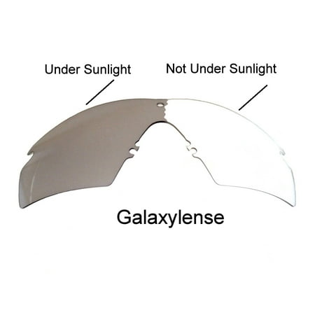 Galaxy Replacement Lenses for Oakley Si Ballistic M Frame 2.0 Photochromic Transition Change To Darker Grey Color 