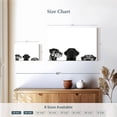 thumbnail image 4 of Elephant Stock Adorable Puppies Wall Art - Horizontal Canvas Wall Art - Living Room Wall Decor - Animal Canvas - White And Black Decor - 24" x 16", 4 of 8