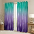 thumbnail image 2 of YST Ombre Curtains & Drapes Teal Green Purple Blackout Curtains 38"Wx54"L Abstract Gradient Geometric Window Curtains Modern Striped Window Treatments 2 Panels Aesthetics Room Decor, 2 of 6