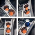 thumbnail image 5 of LLC 4-Pack Universal Anti-Slip Car Cup Holder Coasters - Orange, 5 of 5