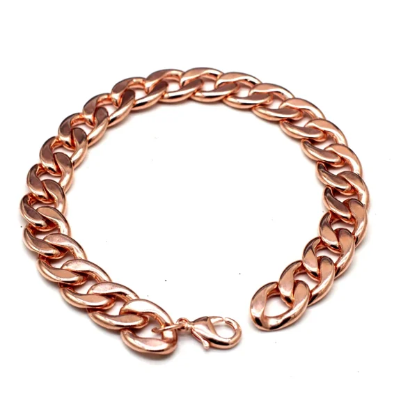 Pure Solid Copper Bracelet for Arthritis Relief Solid Copper Chain Bracelet – Natural Pain Relief Jewelry for Men & Women