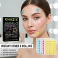 thumbnail image 3 of 280PCS Pimple Patches for Face - Star Pimple Patches for Face - Stars - Glitter - Regular - Glow in the Dark - Translucent for Various Blemish Star Spot Stickers Invisible Zit Absorbing - Color D, 3 of 9
