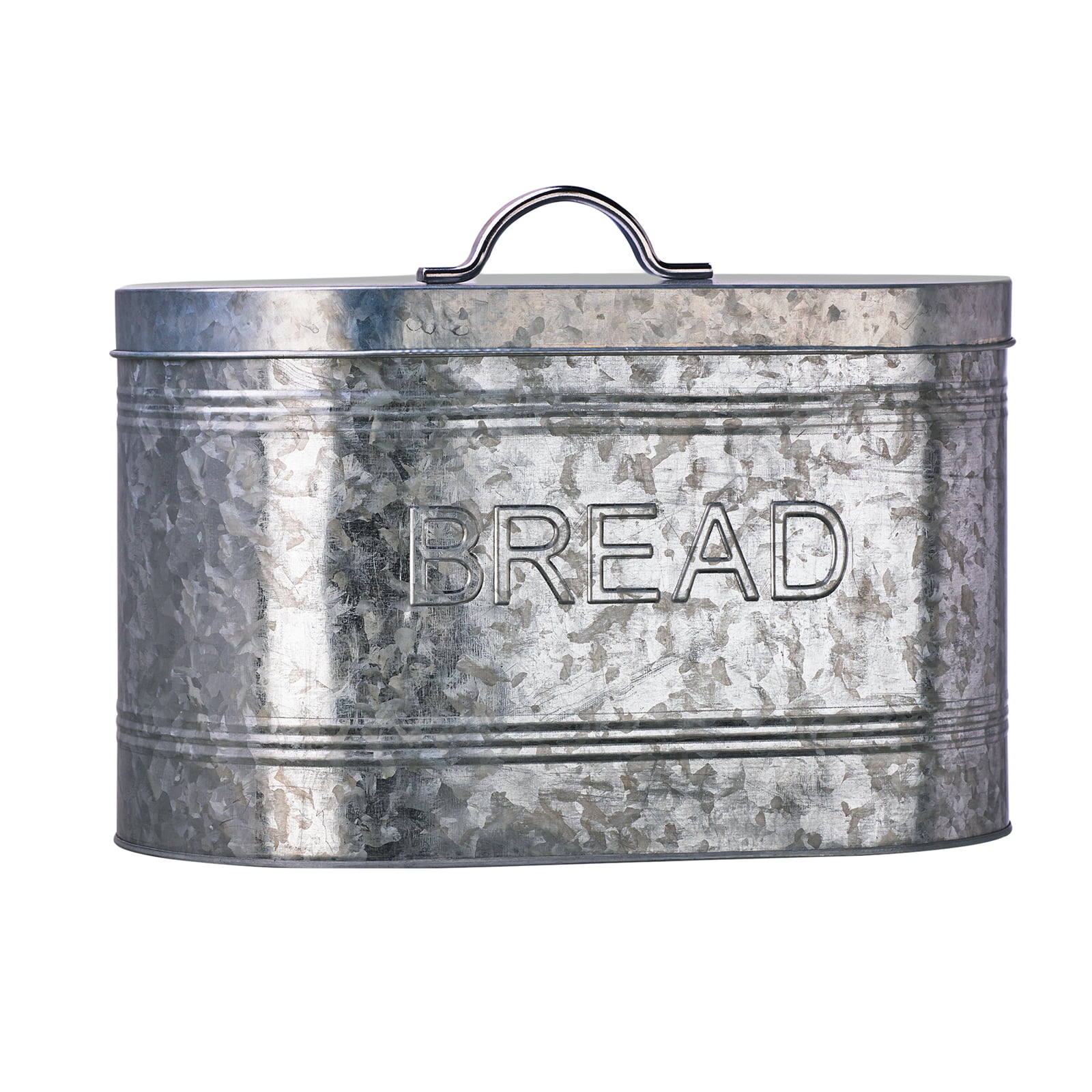 Well Pack Box Galvanized Canister Set Farmhouse Rustic Collection for Kitchen 12 and 9 and 7 Tall
