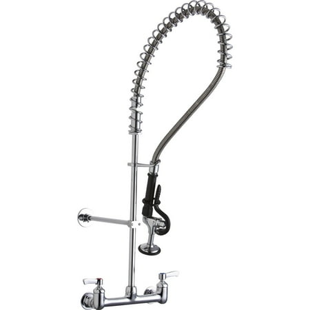 Elkay Lk943c 1.6 GPM Wall Mounted Bridge Pre Rinse Food Service Faucet - Chrome