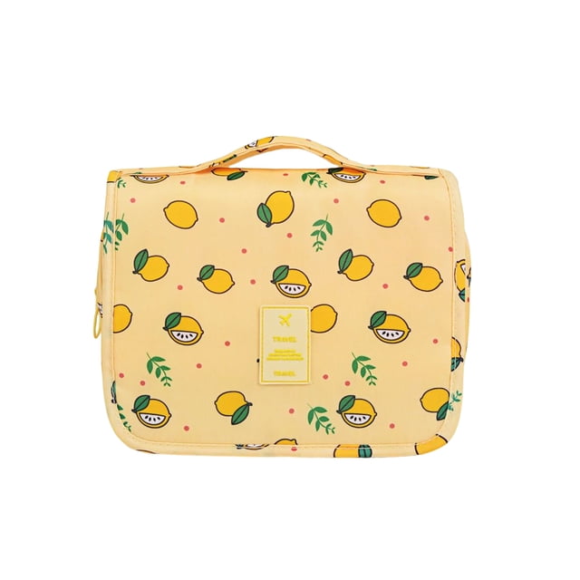 Bewildely Bolsa de almacenamiento Saco de maquillaje Bolsa de Mano de obra fina Multicolor Suministros de viaje multipropósito de larga duración Almacenamiento y organización del hogar Amarillo Bewildely HA077537-03
