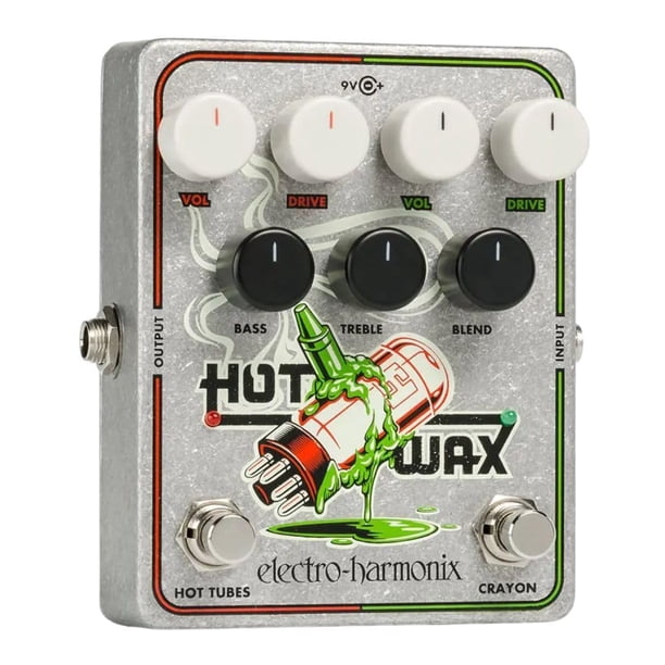 Pedal Overdrive Electro-Harmonix Hot Wax Dual con adaptador de corriente