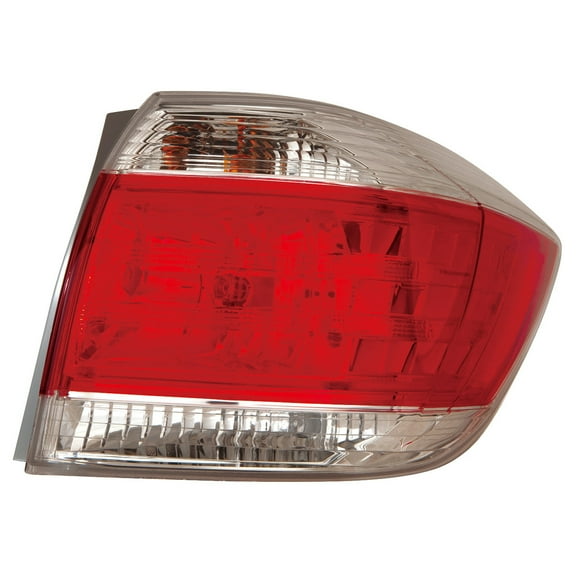 KAI New CAPA Certified Standard Replacement Passenger Side Tail Light Assembly, Fits 2011-2013 Toyota Highlander