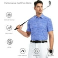 thumbnail image 4 of Alex Vando Mens Golf Shirt Moisture Wicking Quick-Dry Short Sleeve Casual Polo Shirts for Men, 4 of 5